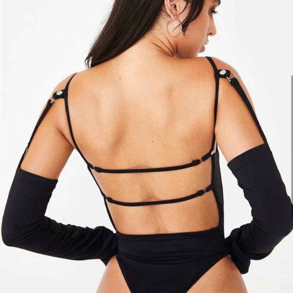 I.AM.GIA Black Bodysuit Size XL (Fits like a M/L)